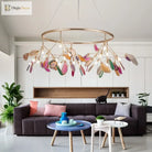 Nordic Colorful Agate Led Ceiling Chandeliers - Illuminate Your Living Dining And Bedroom With