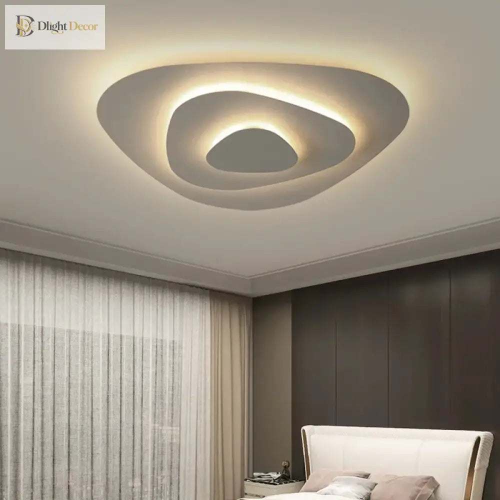 Nordic Led Corrugated Ceiling Lamp - Perfect For Living Dining Room Bedroom Children’s Study And