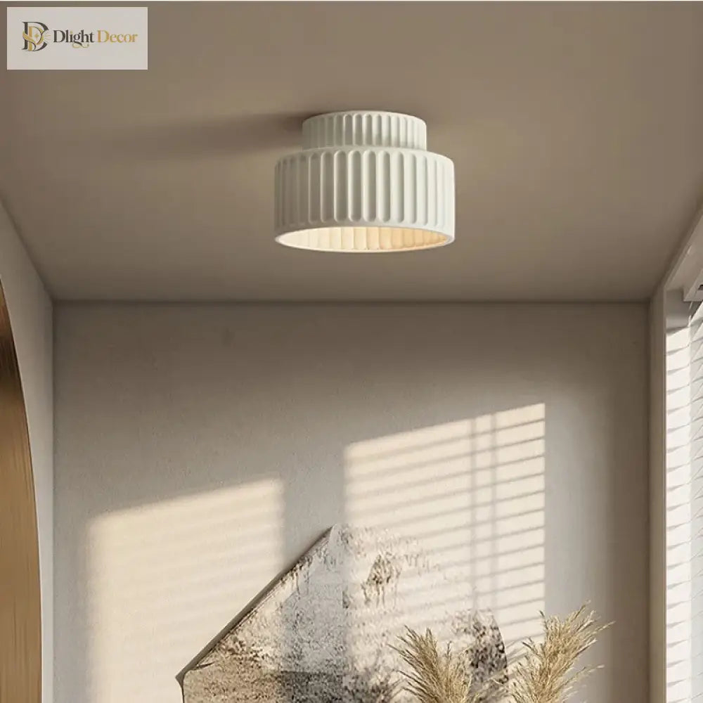 Nordic Creamy Wabi - Sabi Style Led Ceiling Lights - Illuminate Your Corridor And Bedroom With