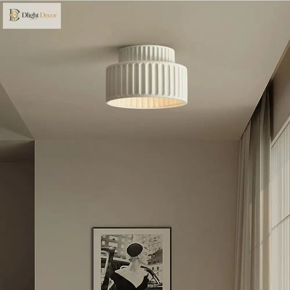Nordic Creamy Wabi - Sabi Style Led Ceiling Lights - Illuminate Your Corridor And Bedroom With