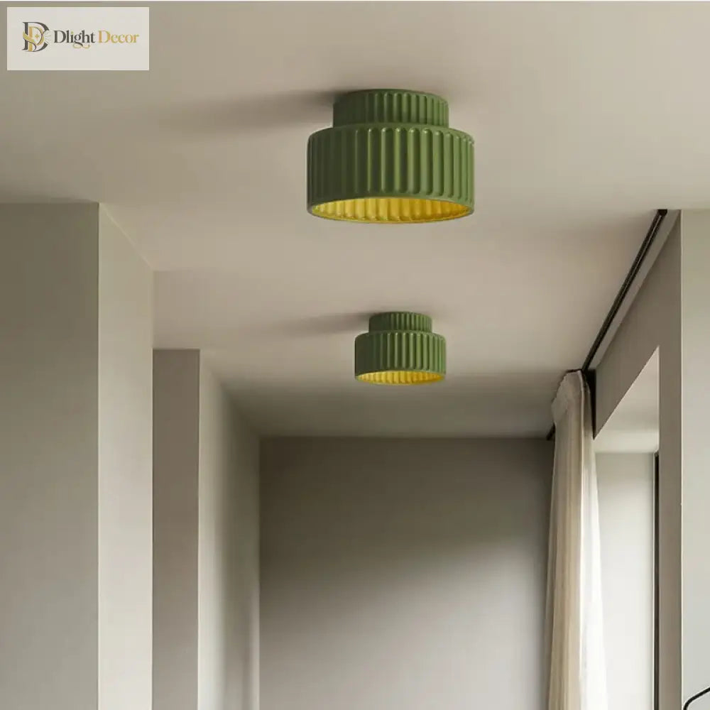 Nordic Creamy Wabi - Sabi Style Led Ceiling Lights - Illuminate Your Corridor And Bedroom With