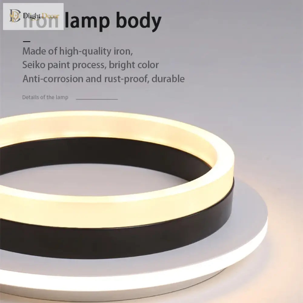 Nordic Led Ceiling Lamp - Indoor Lighting Fixture For Bedroom Dining Living Room Decoration Balcony