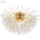 Nordic Dandelion Led Chandelier Ceiling Lamp - Sparkling Ball And Snowflake Lights Perfect For