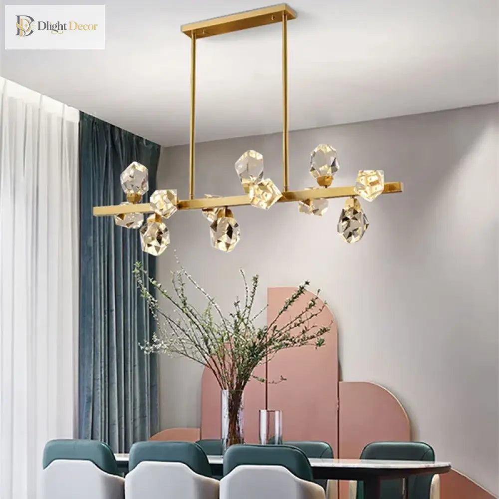 Nordic Led Crystal Pendant Lights - Elegant Chandelier For Living Rooms Bedrooms Kitchens And Home