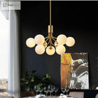 Luxury Gold Nordic Glass Ball Chandelier - Led Magic Bean Apiales Chandeliers For Bedrooms Kitchens
