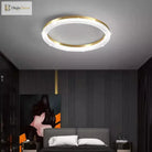 Nordic Gold Ceiling Light - Round/Square Led Lamps Ideal For Study Living Room Dining Luxurious