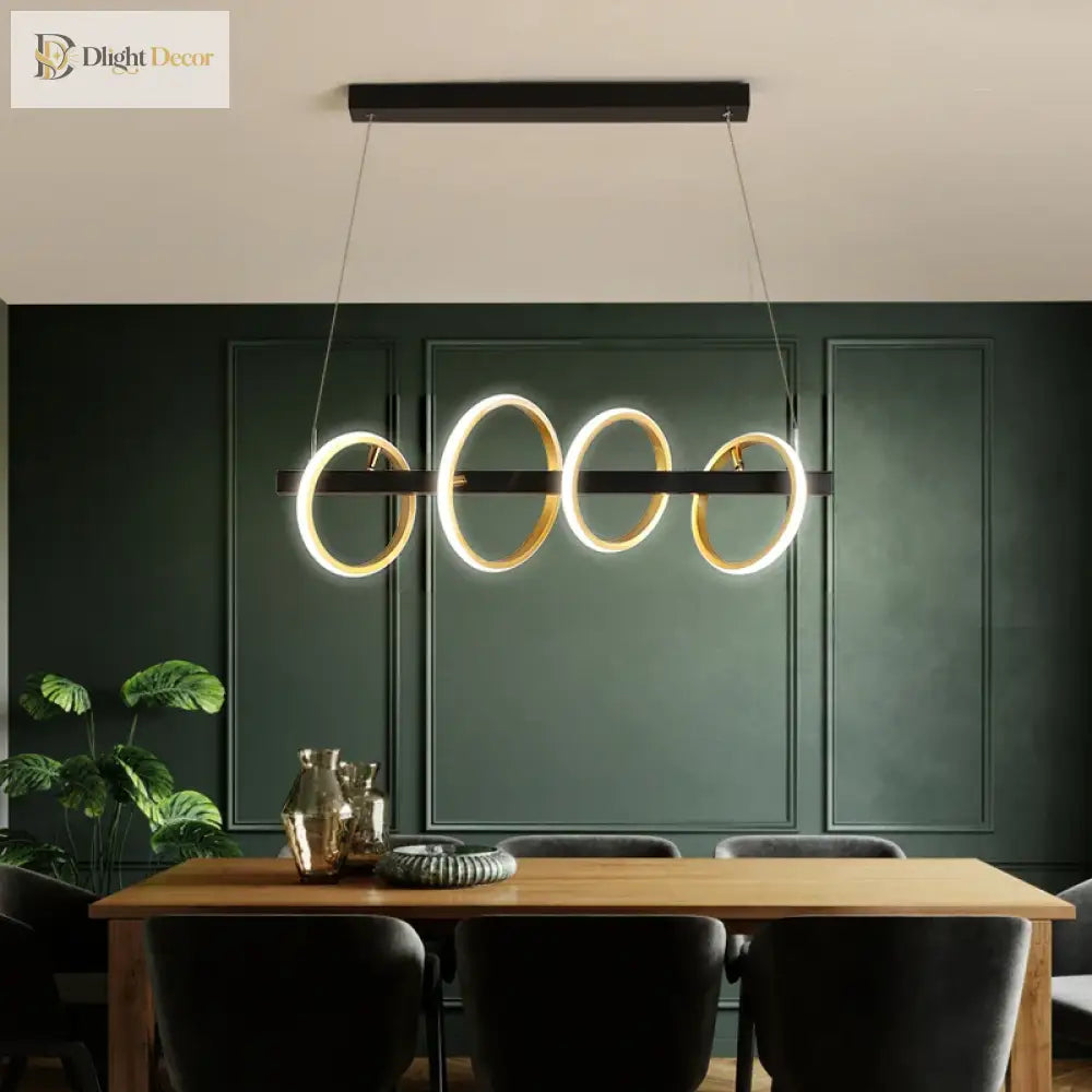 Modern Led Nordic Restaurant Ceiling Chandelier - Industrial Pendant Lamps For Dining Tables Living