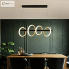 Modern Led Nordic Restaurant Ceiling Chandelier - Industrial Pendant Lamps For Dining Tables Living
