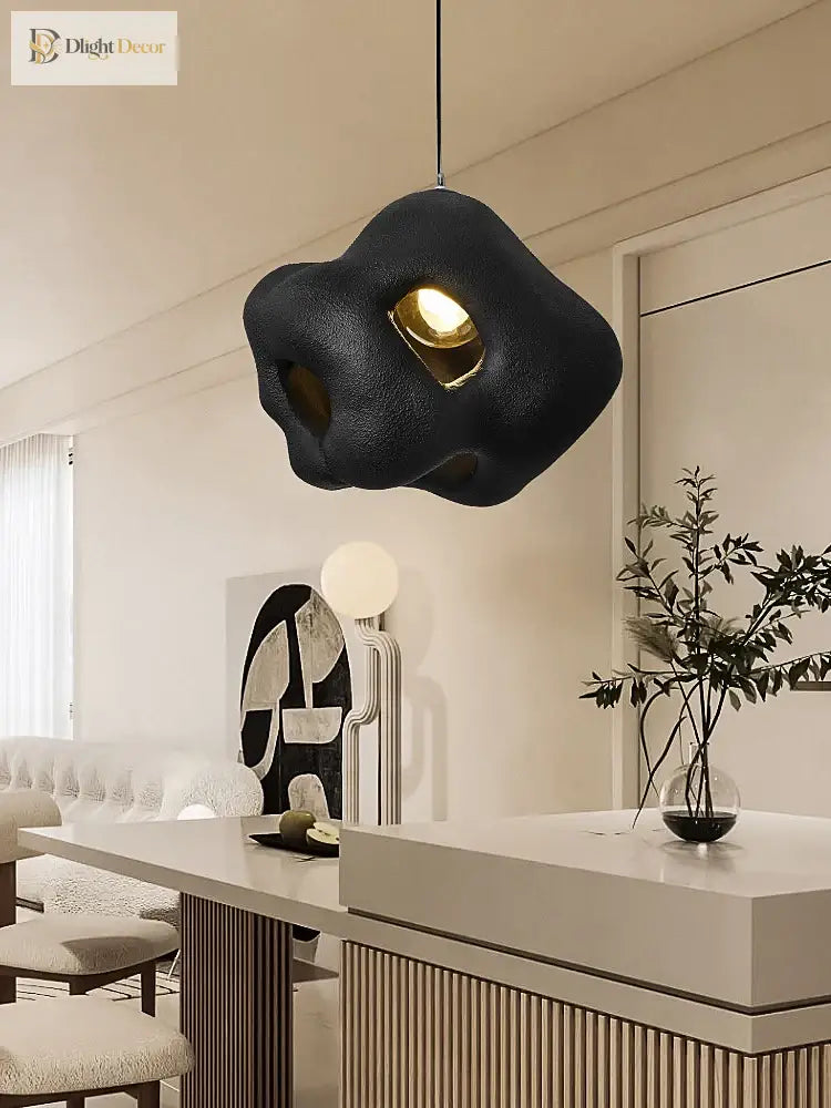 Nordic Wabi Sabi E27 Chandelier Light - Minimalist Led Home Decor Suspension Lamp For Cafes