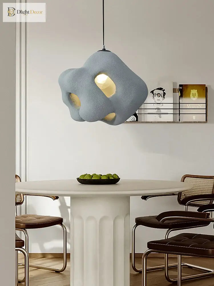 Nordic Wabi Sabi E27 Chandelier Light - Minimalist Led Home Decor Suspension Lamp For Cafes