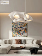 Nordic Living Room Wabi Sabi Chandelier - Minimalist Led Pendant Lighting For Dining Rooms Bars And