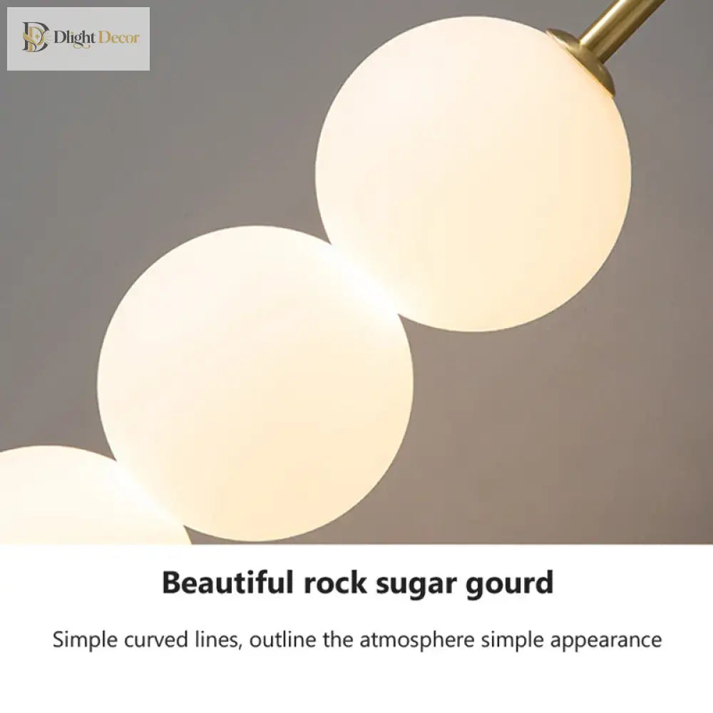 Nordic Wind Gourd Wall Lamp - Minimalist Led Milky White Light For Living Room Study Bedroom