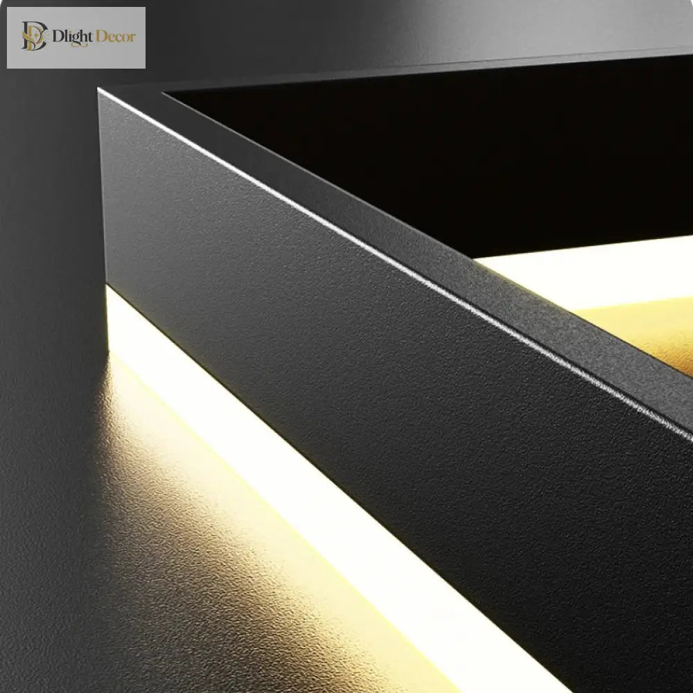 Nordic Designer Square Aluminum Chandelier - Modern Led Lighting For Living Rooms Dining Tables And