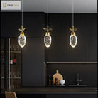 Modern Luxury All - Copper Crystal Lamp Restaurant Led Chandelier Nordic Home Interior Lighting