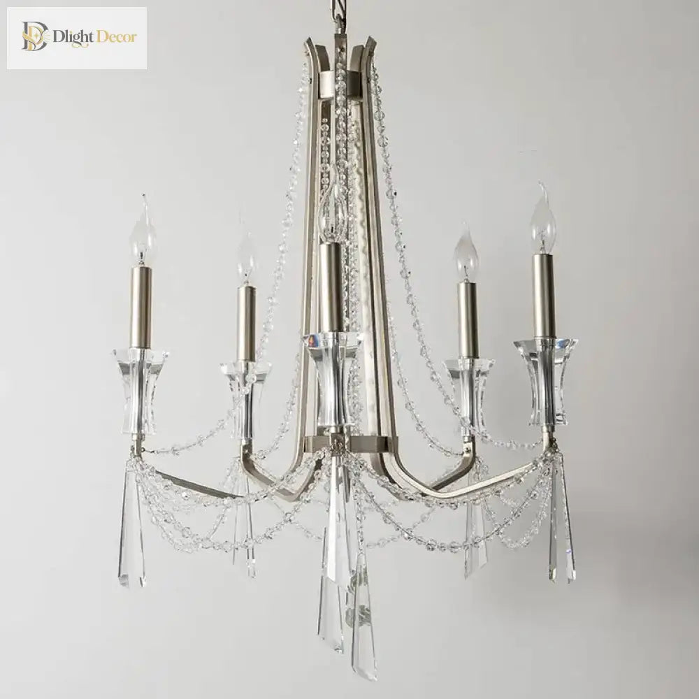 Nordic Style Crystal Chandelier Lighting - Elegance For Your Living Room Ceiling With French