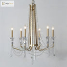 Nordic Style Crystal Chandelier Lighting - Elegance For Your Living Room Ceiling With French
