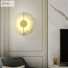 Nordic Modern Creative Marble Wall Lamp - Gold Copper Accents And Led Sconce For Stylish Living