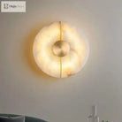Nordic Modern Creative Marble Wall Lamp - Gold Copper Accents And Led Sconce For Stylish Living