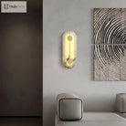Nordic Modern Creative Marble Wall Lamp - Gold Copper Accents And Led Sconce For Stylish Living