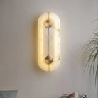 Nordic Modern Creative Marble Wall Lamp - Gold Copper Accents And Led Sconce For Stylish Living
