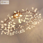 Modern Nordic Led Chandelier Lights - Elegant Firefly Pendant Lighting In Rose Gold/Gold Finish