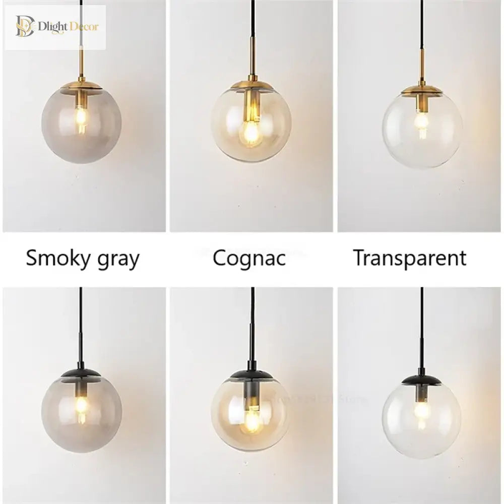 Nordic Modern Vintage Wall Lamps - Led Glass Ball Mirror Beside Bedroom Light For Living Room