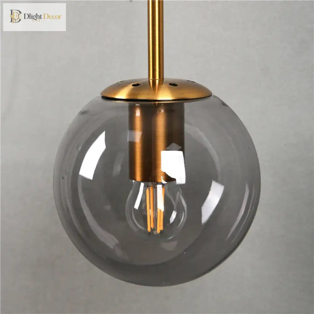 Nordic Modern Vintage Wall Lamps - Led Glass Ball Mirror Beside Bedroom Light For Living Room