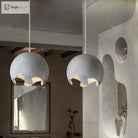 Nordic Wabi Sabi E27 Led Pendant Lights - Japan Restaurant Resin Hanging Lamp For Dining Room Bar
