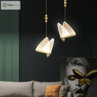 LED butterfly pendant lamp for living room wall accent
