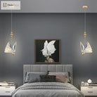 Butterfly-inspired LED pendant light in Nordic decorative style