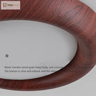 Nordic Led Ceiling Light - Wooden Acrylic Walnut Color Ideal For Bedroom Study Corridor Stylish