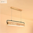 Nordic Wood Pendant Lights - Contemporary Led Lamps For Dining Living Room Kitchen Office Shop Bar