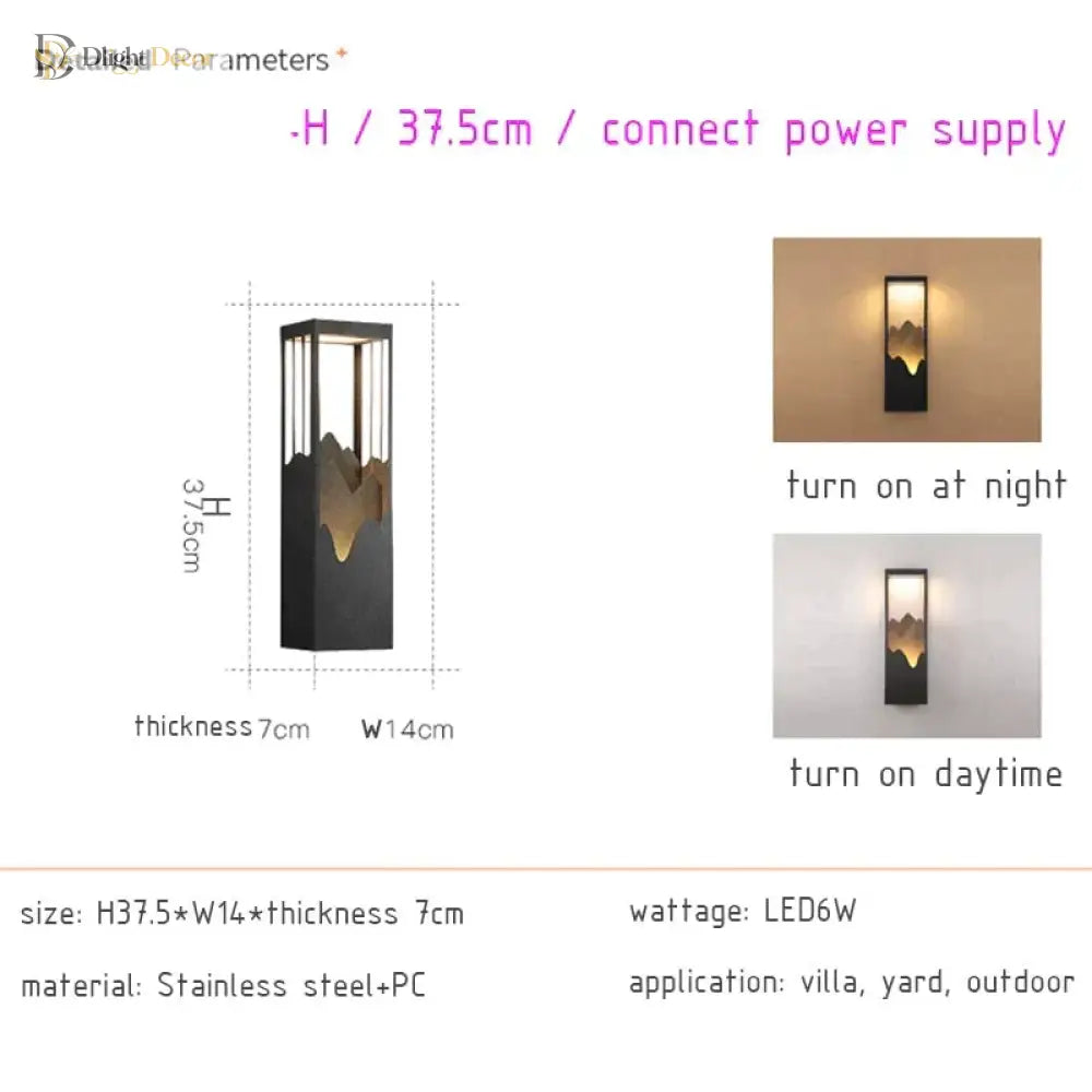 Anaïs’s Waterproof Solar Led Outdoor Light - Chic Garden And Street Lamps Wall