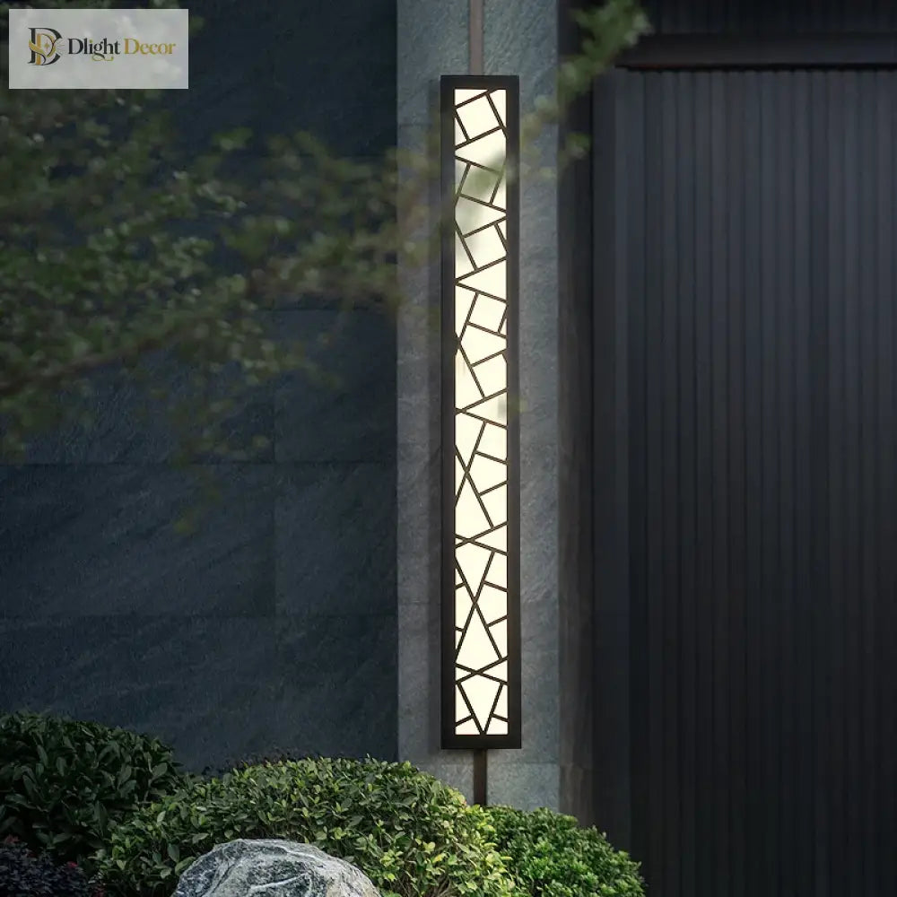 Stylish Waterproof Led Tall Wall Lamp - Illuminate Your Garden Villa And Porch With Elegance Wall