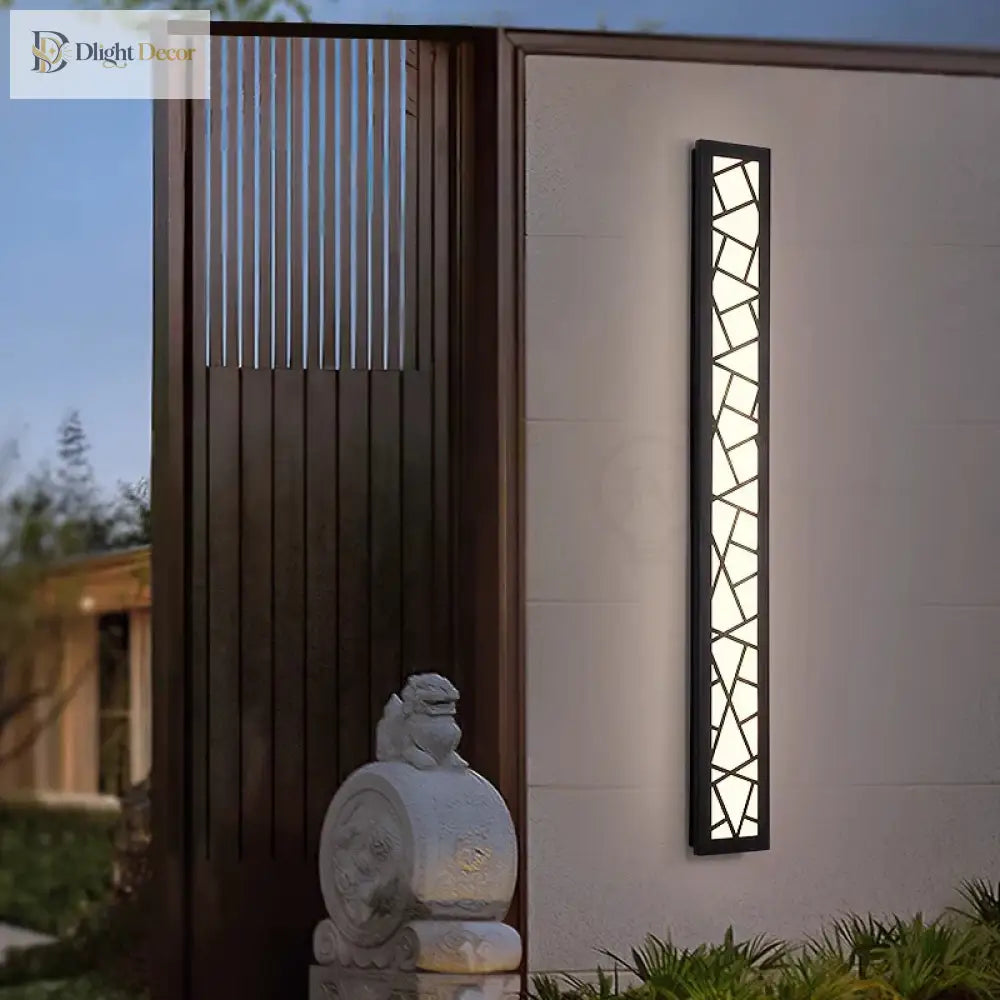Stylish Waterproof Led Tall Wall Lamp - Illuminate Your Garden Villa And Porch With Elegance Wall