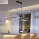 Contemporary Led Strip Pendant Lights - Minimalistic Lighting For Dining Tables Living Rooms