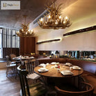 European Country Led Antler Chandelier - Retro Resin Deer Horn Ceiling Lamp For Home Kitchen Decor