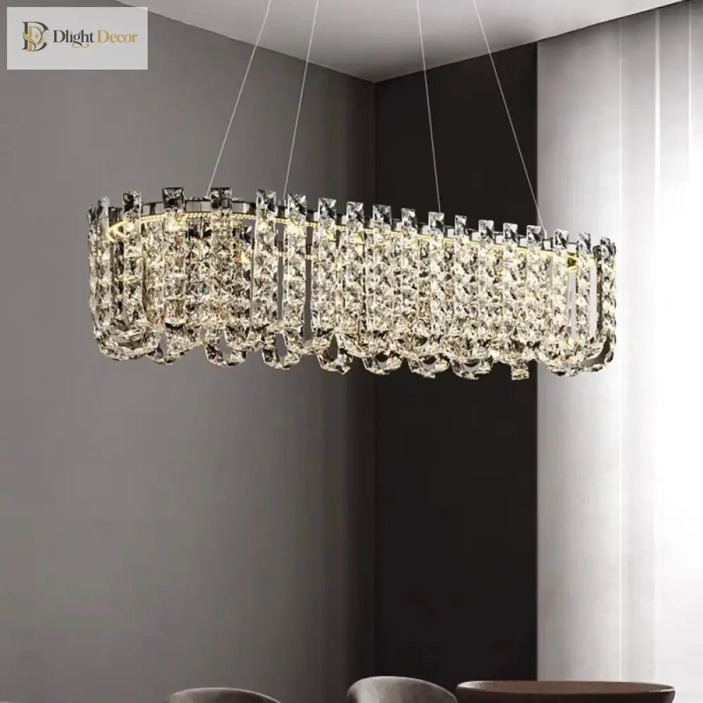 Modern Luxury Crystal Led Chandeliers - Illuminating Elegance For Living And Dining Rooms Chandelier
