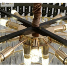 Modern Led Luxury Black Gold Crystal Chandeliers - Elegant Indoor Lighting Fixture For Living And