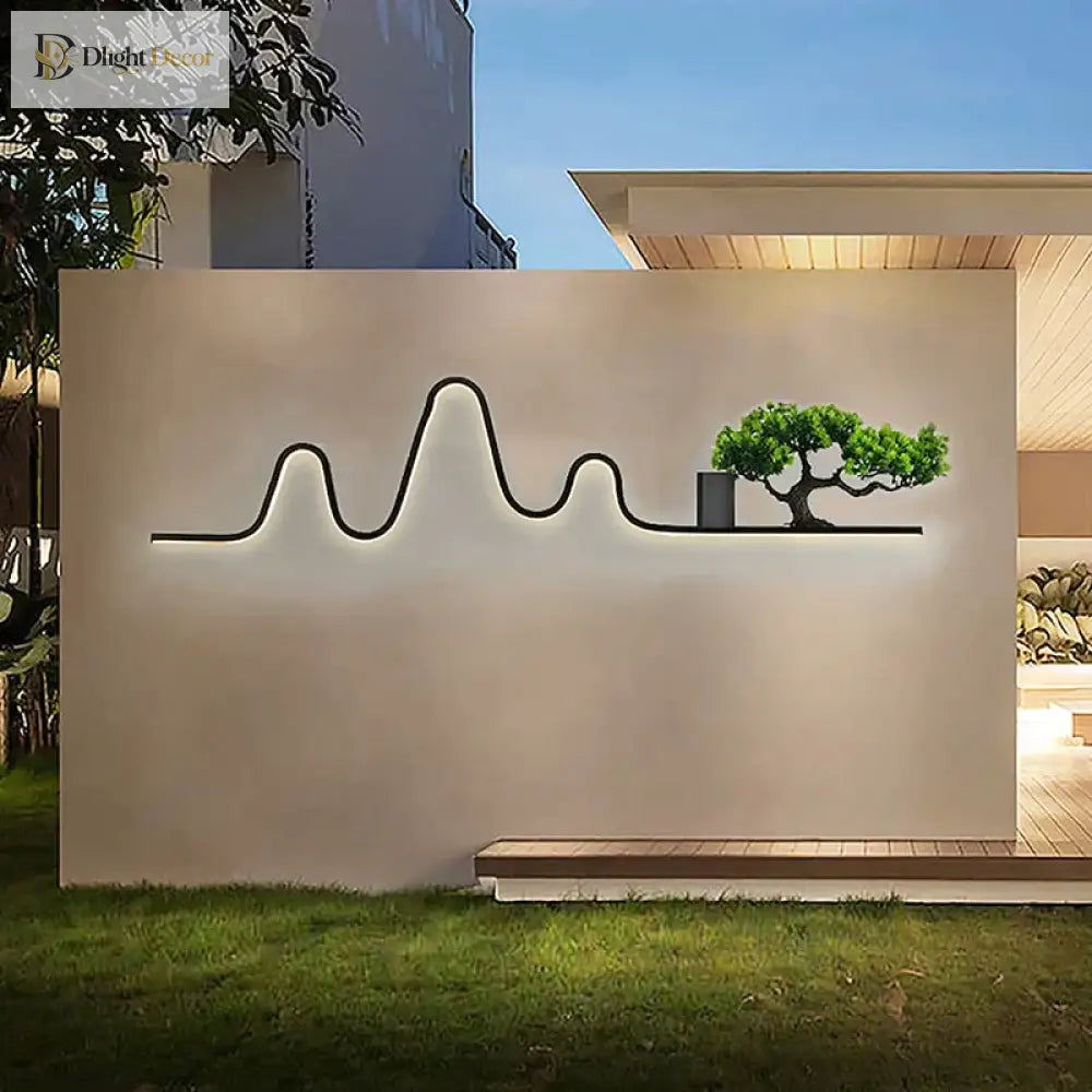 Élisa’s Ip65 Waterproof Led Wall Lamp - Modern Garden And Villa Landscape Plant Light Outdoor Lamps