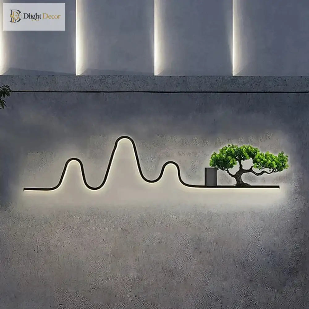 Élisa’s Ip65 Waterproof Led Wall Lamp - Modern Garden And Villa Landscape Plant Light Outdoor Lamps