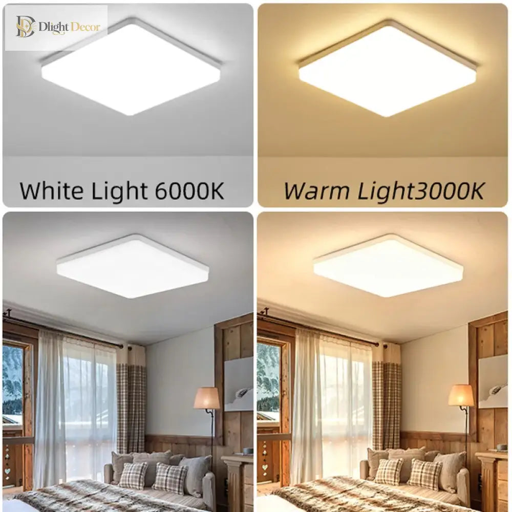 Modern Led Ceiling Lamp - Brighten Your Space With Square Elegance Ceiling Light