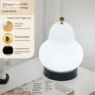 Led Cream Pear Table Lamp - Elegant Bedroom And Living Room Decor Light
