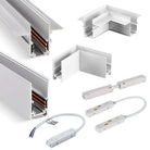 2 Meter White LED Magnetic Track Lighting System Accessories - Ceiling Recessed Magnet Rail Lamp Kit ceiling light