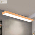 Mckenzie Modern Wooden Led Pendant Lamp: Warm Light For Your Workspace