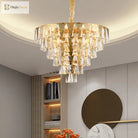Leia Sparkling 8 - Light Crystal Chandelier - Elegant Ambiance For Your Dining Room