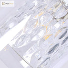 Leilani Modern Brass Pendant: Prismatic Glass Meets Chic Style