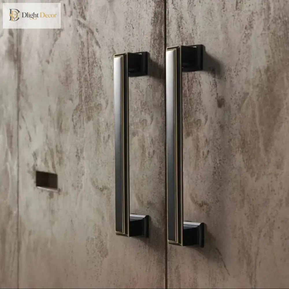 Light Luxury Bronze Cabinet Handles - Modern Drawer Pulls for Wardrobe and Kitchen Furniture Handles