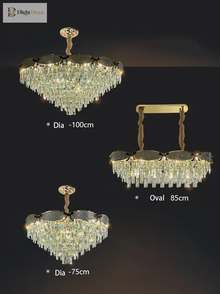 Living Room Lamp - Postmodern Light Luxury Crystal Chandelier New High - End Design For Atmosphere