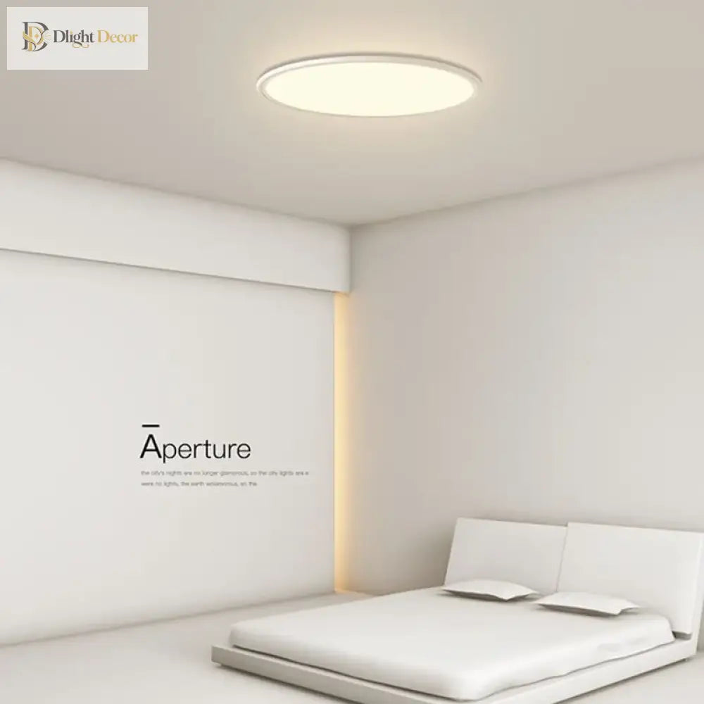 Living Room Ceiling Light - Modern Minimalist Lighting Fixture Ultra - Thin Nordic Bedroom Indoor